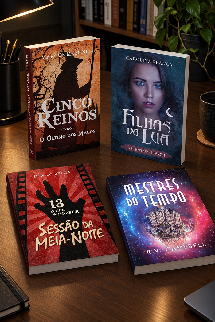 capas de livros de fantasia