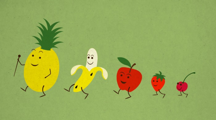 ilustracao desfile das frutas