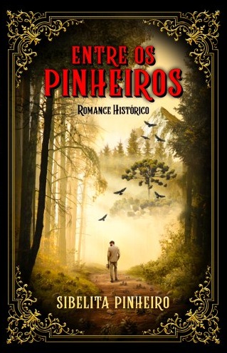 capa de livro de literatura, romance histórico, pinheiro